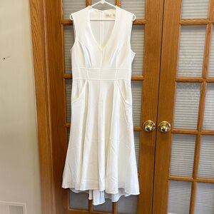 EUC Eliza J White High Low Dress